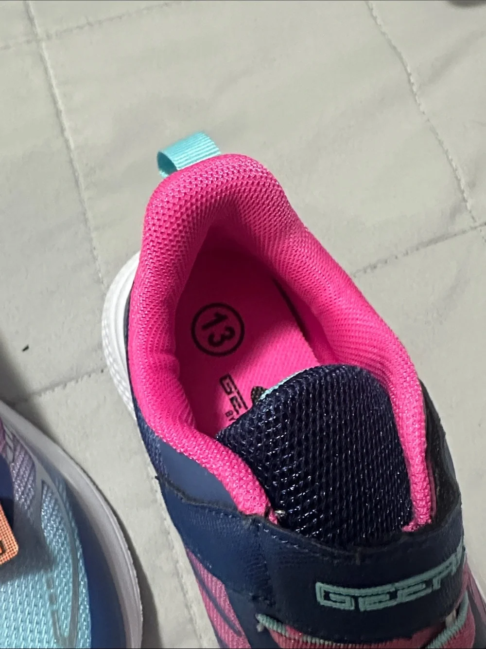 Kids' Geox Seafoam & Hot Pink Light-Up Sneakers